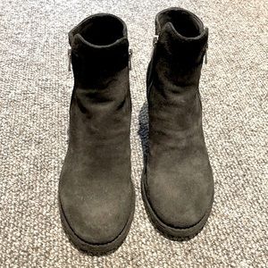 Officine Creative black suede ankle boots sz 38